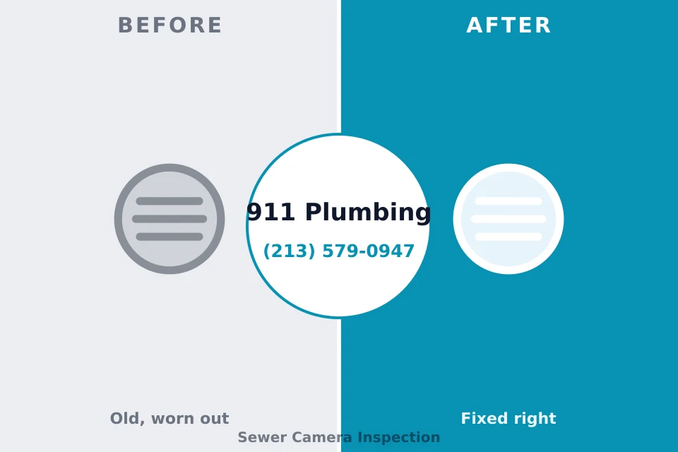 Before and after: plumbing repair Raleigh Hills, OR